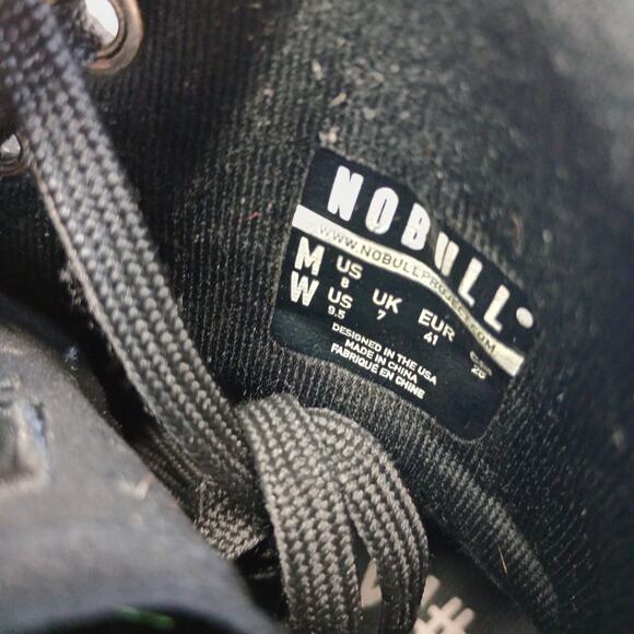 NoBull Outwork Edge Hi Trainer Men Unisex Sneakers Black - Picture 5 of 7